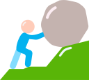 Icono de curva de aprendizaje